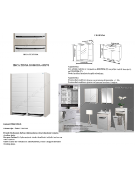 Zidna komoda 60x70 Ibica